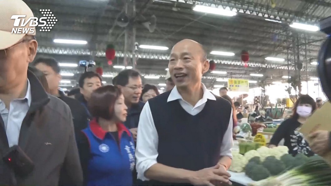 韓國瑜起大早視察市場 有人加油有人嗆聲