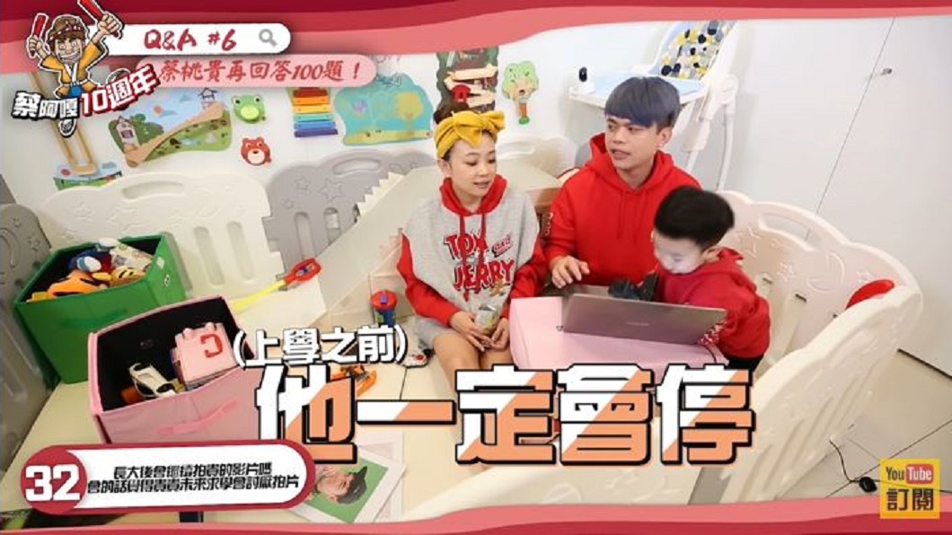 蔡阿嘎曝光蔡桃貴引退時間。(圖/翻攝自蔡阿嘎Youtube頻道)