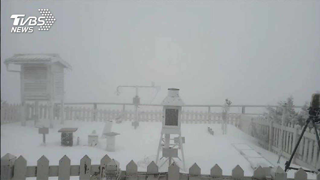 玉山合歡山降瑞雪 愈晚愈冷台南以北急凍剩8度