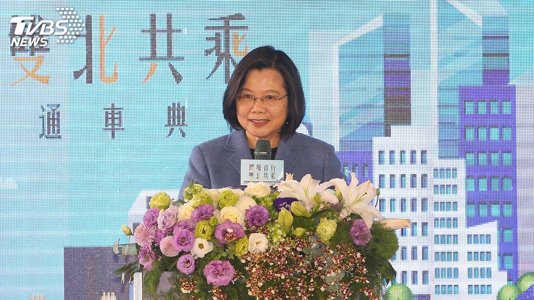 主持新北環狀線通車典禮 蔡總統允支持建設