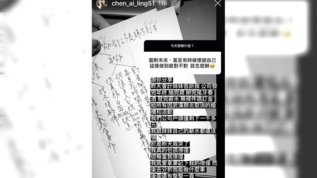 (圖/翻攝自陳艾琳Instagram)