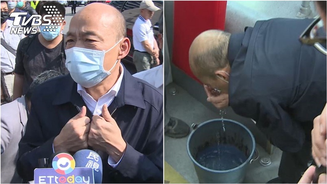 遭疑視察防疫為何「捧聞消毒水」? 韓國瑜回應了