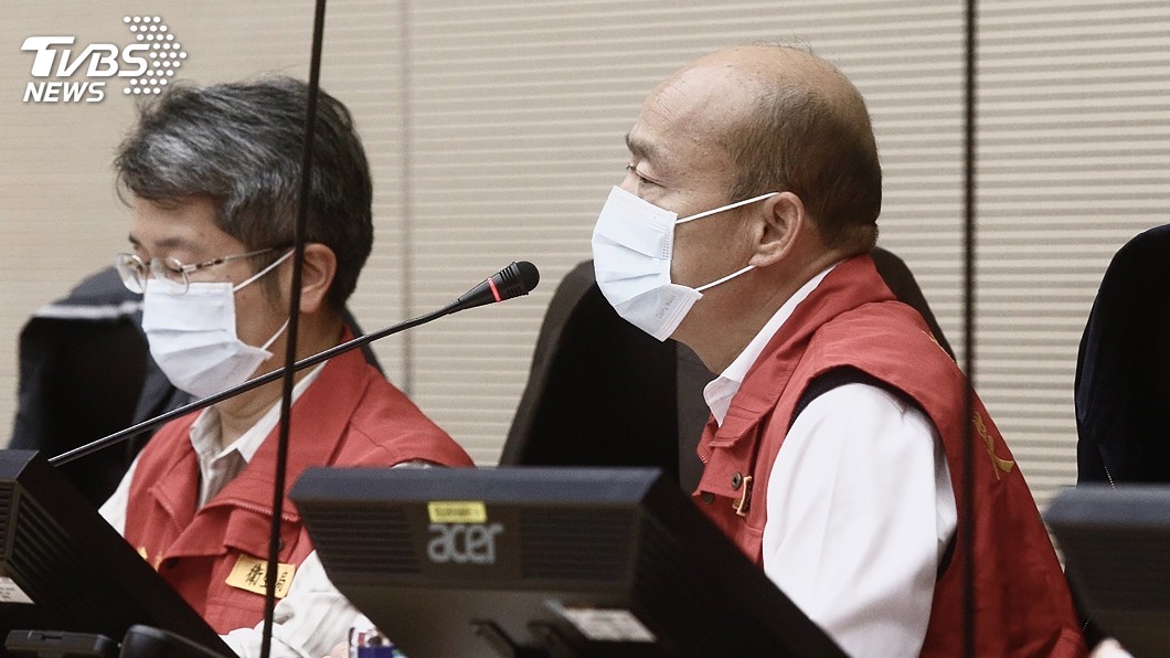 韓國瑜現身院會 盼中央協助公務口罩、額溫槍