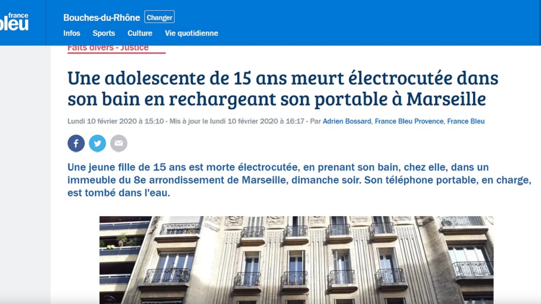 原文報導。(圖/翻攝自francebleu)