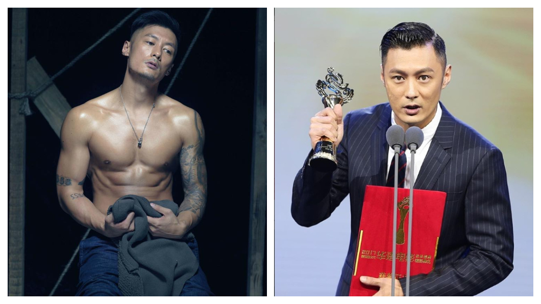 3年前余文樂為了拍片練出一身精壯肌肉,臉型也較清瘦(圖/翻攝自臉書Shawn Yue Common Fan Club 及余文樂IG)