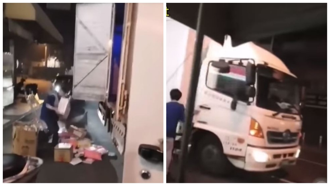 女店員堅持監視器下點貨 司機不爽大罵還怒丟貨物下車