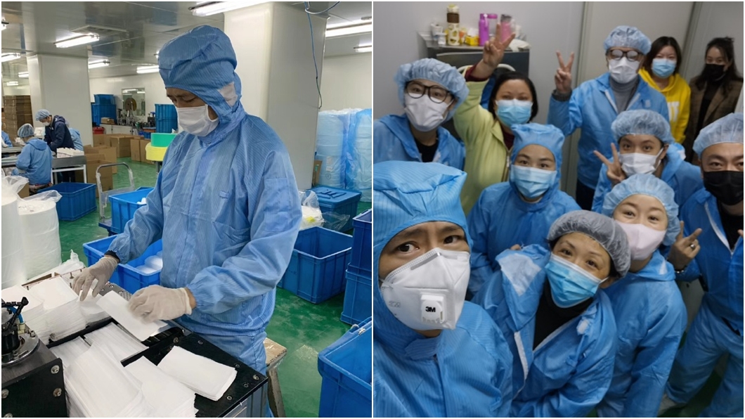 男星熬夜到口罩廠當義工產出4萬片 網讚:明星榜樣