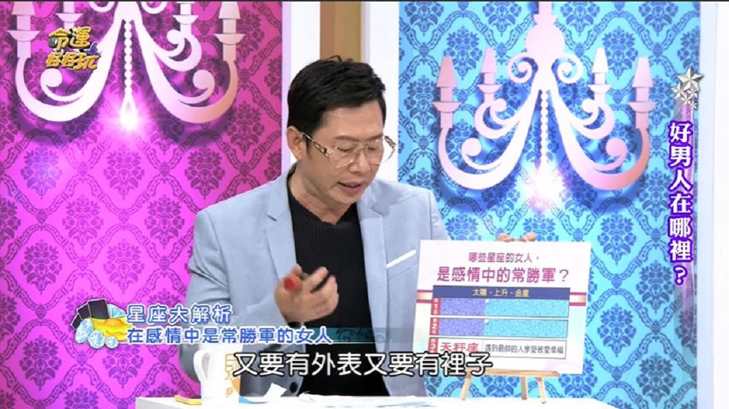 星座專家艾菲爾分析「感情中常勝軍」星座女前3名。(圖/翻攝自命運好好玩Youtube頻道)