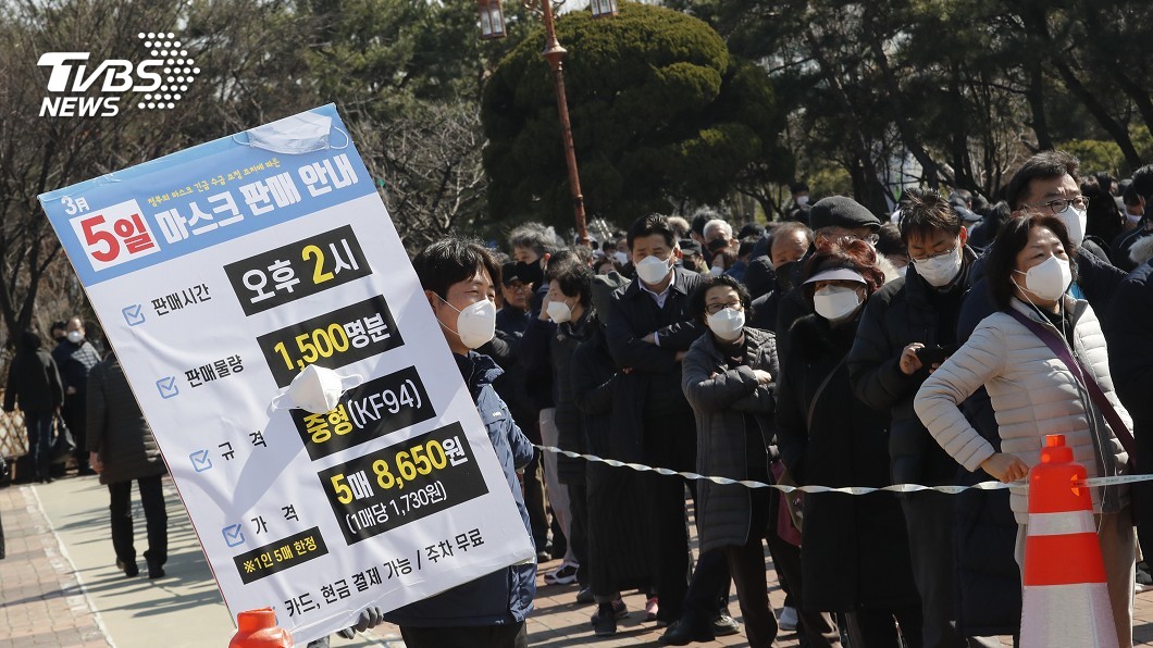 南韓確診數破六千大關 跟進台灣實名限購兩枚
