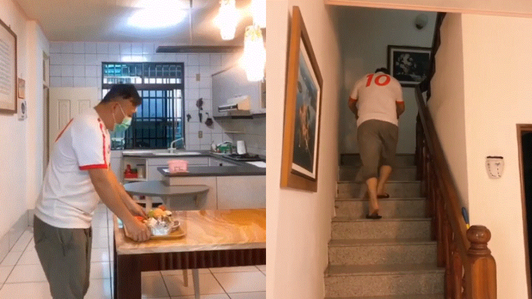 錦雯老公日前從義大利返台後,配合進行14天居家檢疫。(圖/翻攝自黃錦雯臉書)