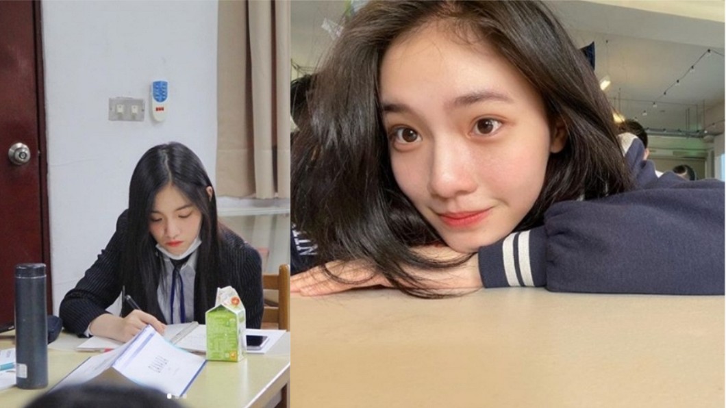 現年17歲的她還是學生,外型甜美,儼然新一代女神。(圖/翻攝自李紫嫣IG)