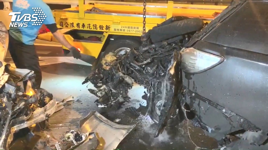 酒駕釀6汽機車連撞 重機起火騎士不治