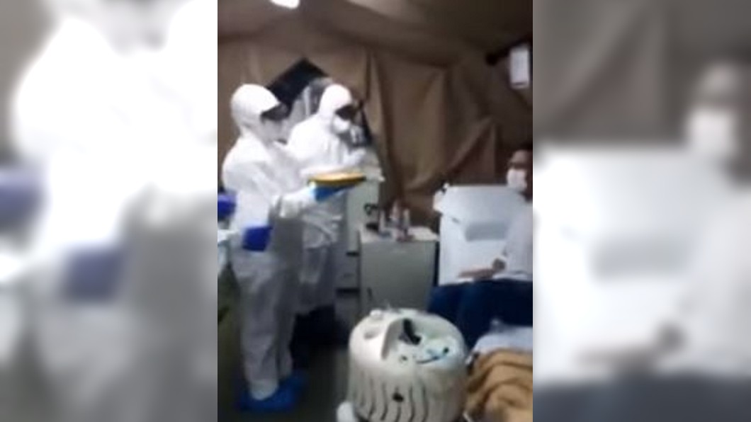 全身防護衣唱生日歌 義隔離病房溫馨慶生