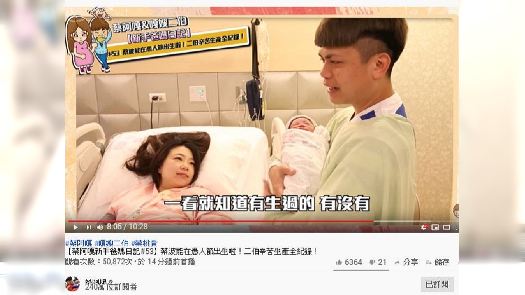 （圖／翻攝自蔡阿嘎youtube頻道)