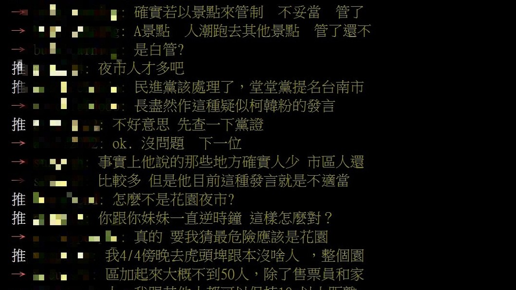 網友幾乎一面倒力挺黃偉哲。(圖/翻攝自PTT)