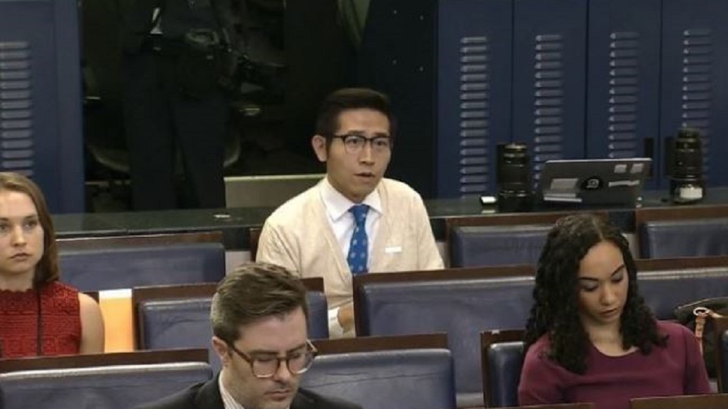 被川普問來自哪裡 上海東方衛視記者:台灣