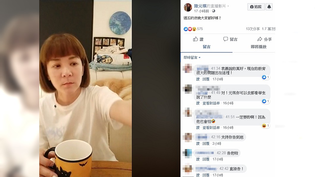 (圖/翻攝陸元琪臉書)