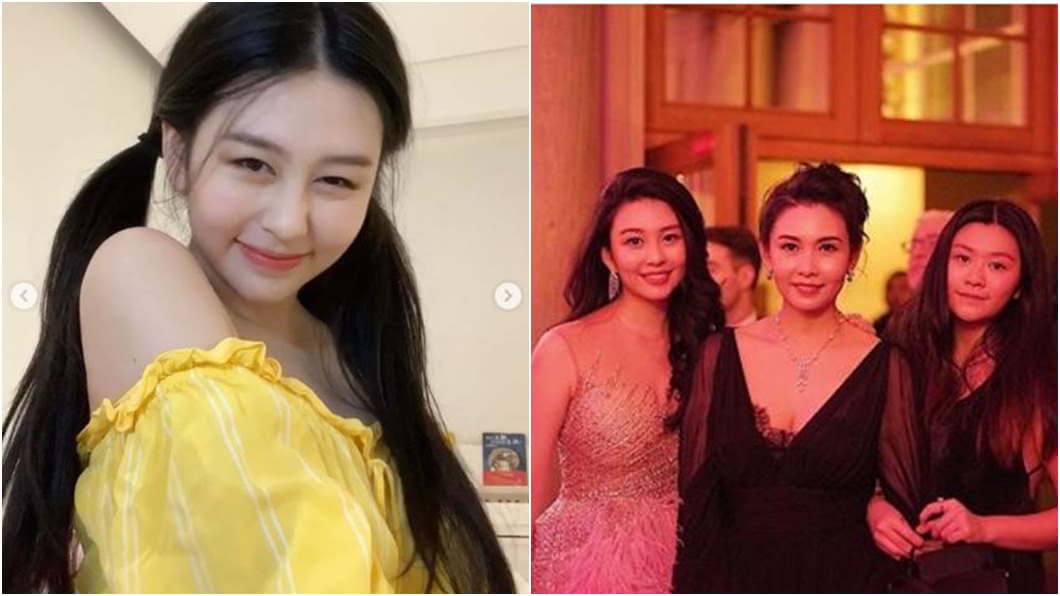 邱淑貞(右圖中)長女沈月(左圖、右圖左)被指發福。(圖/翻攝自沈月IG)