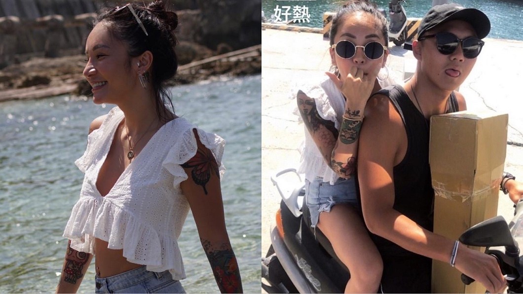 梁云菲日前曬出和男教練出遊的照片,被質疑有新歡。(圖/翻攝自梁云菲IG)