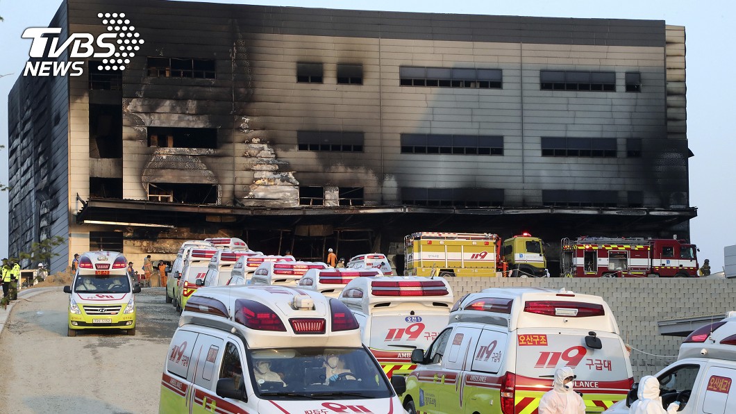 快訊／南韓物流倉庫大火！　地下室燒到四樓38死7傷