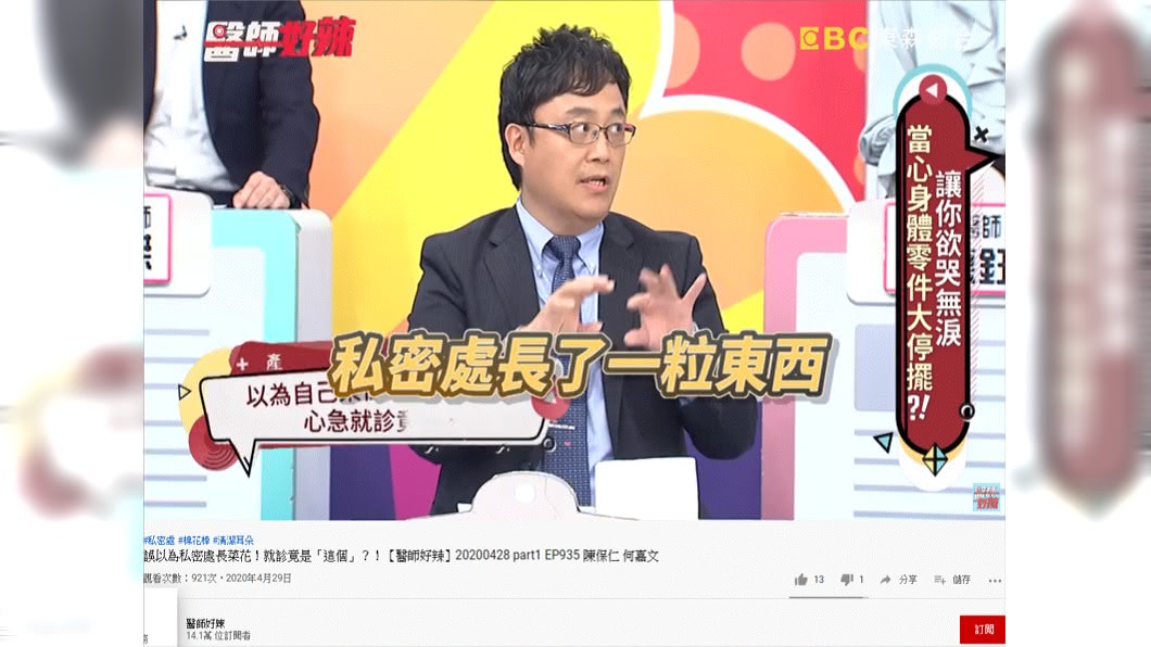(圖/翻攝自《醫師好辣》YouTube)