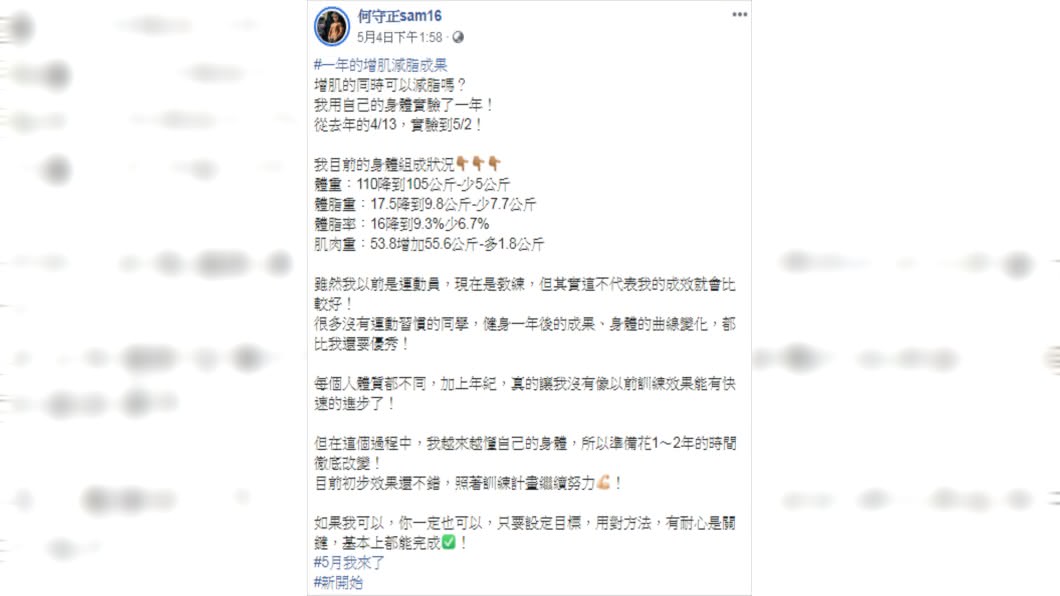 (圖／翻攝自何守正sam16 Facebook)