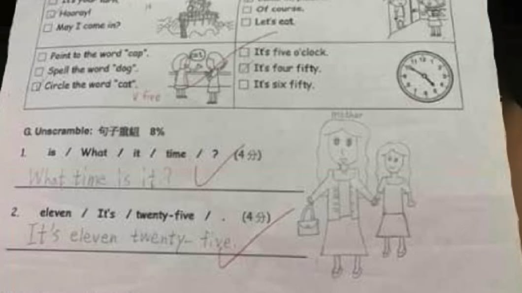 妻過世3年!單親爸見女兒「考卷塗鴉」牽手畫淚崩