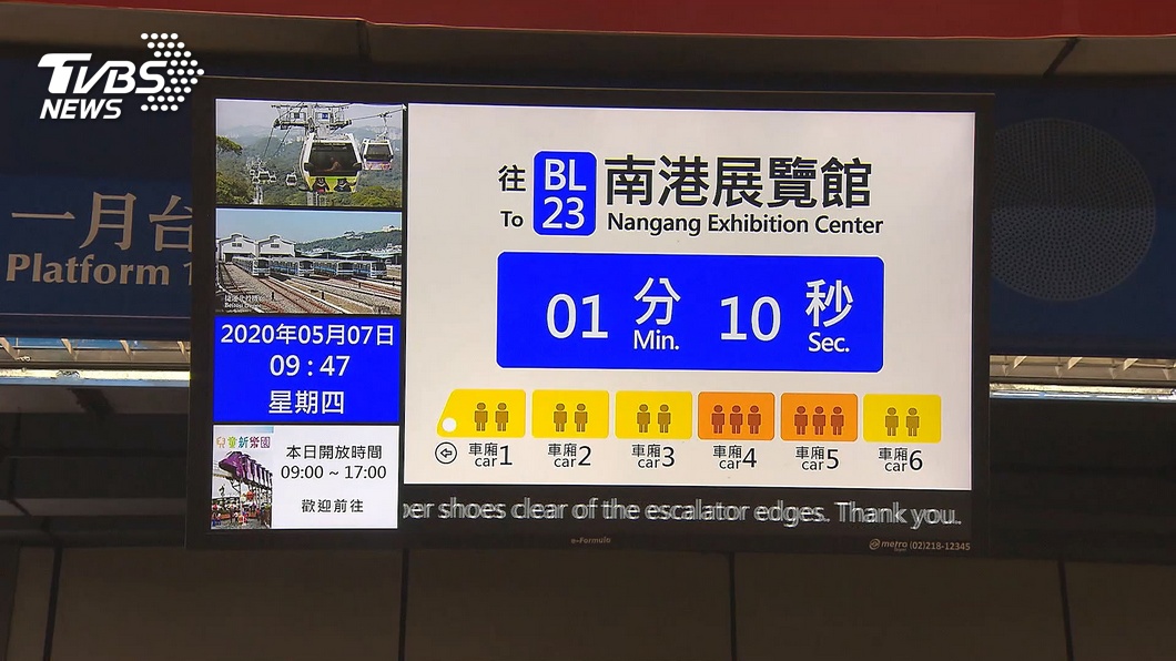 防疫不怕人擠人! 北捷4標示避開人多車廂