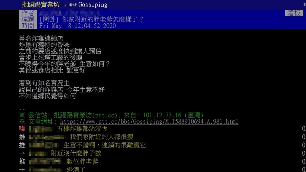 圖/翻攝自PTT