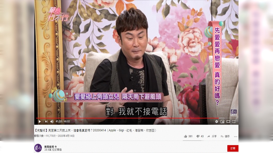 (圖/翻攝自東風衛視YouTube)