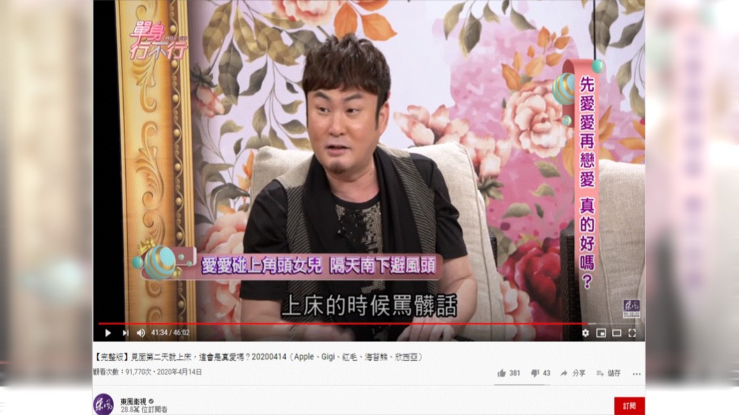 (圖/翻攝自東風衛視YouTube)