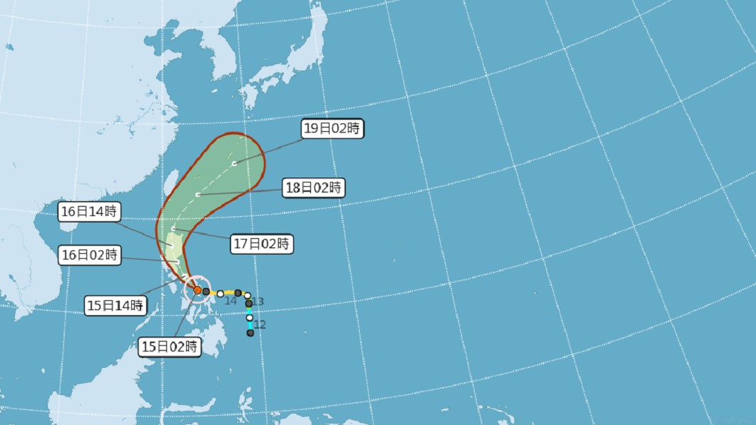 白天高溫炎熱 颱風黃蜂外圍環流16日起影響台灣