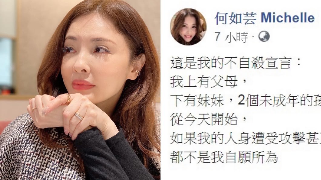 婚變憂不測?何如芸「突發恐怖聲明」 網驚:快報警!