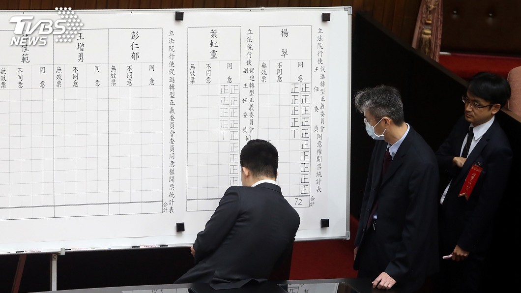 立院同意楊翠出任促轉會主委 人事全數過關