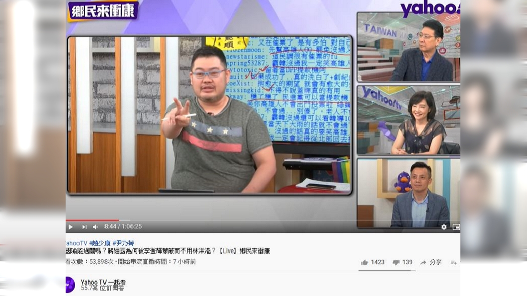 (圖/翻攝 Yahoo TV 一起看 youtube頻道)