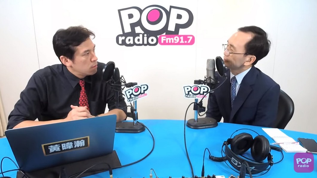 吳子嘉接受媒體人黃暐瀚專訪談罷韓不會通過的原因。(圖/翻攝自YouTube POP Radio聯播網 官方頻道)