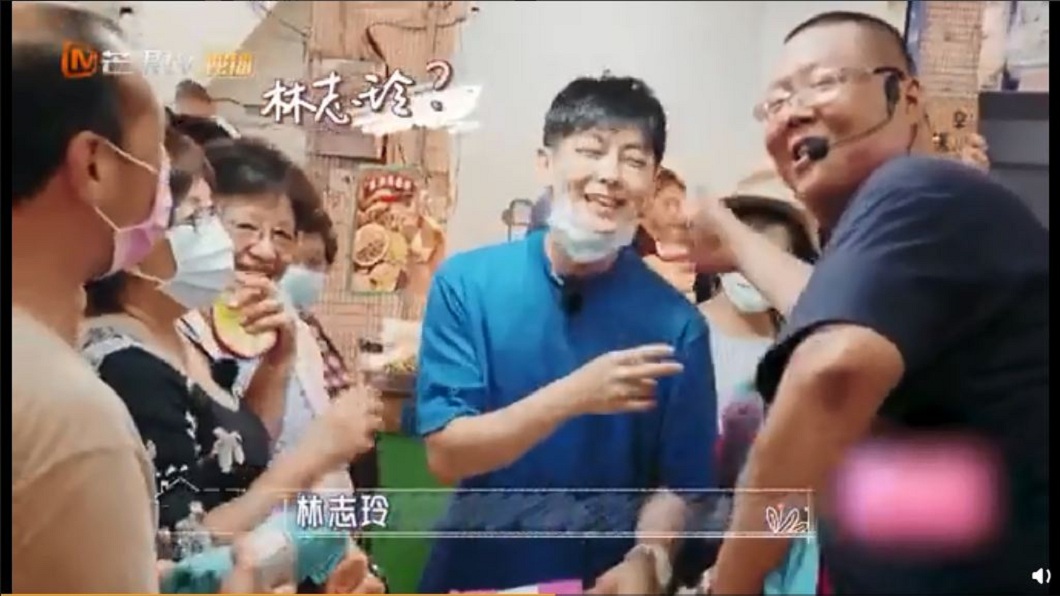沒想到攤商老闆竟把林志穎叫成林志玲。(圖/翻攝自林志穎微博)