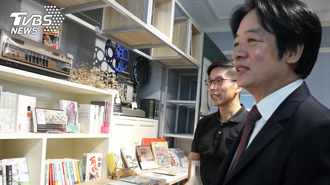 賴清德走訪屏東獨立書店　盛讚潘孟安施政成果