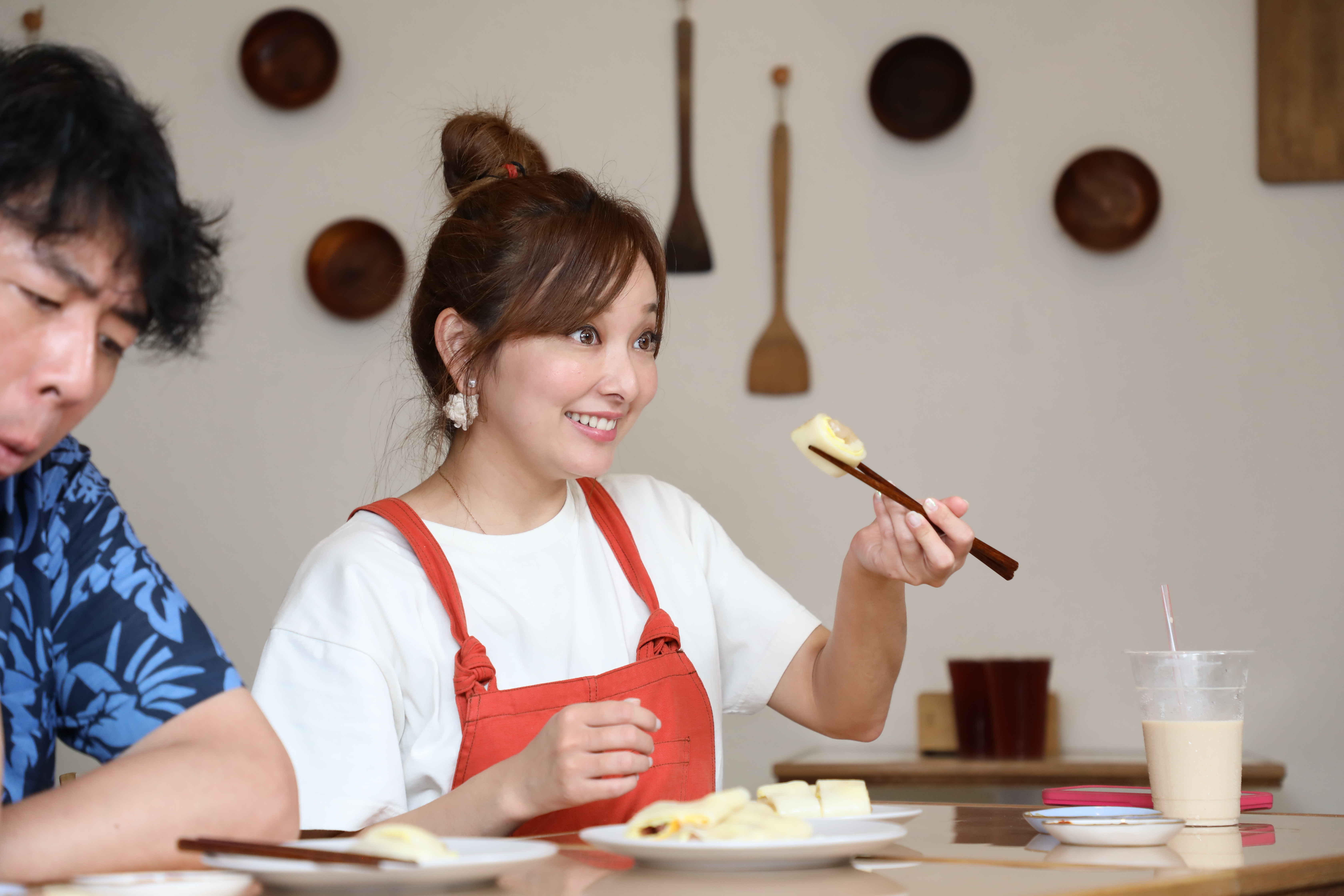 愛紗對糕渣蛋餅讚不絕口