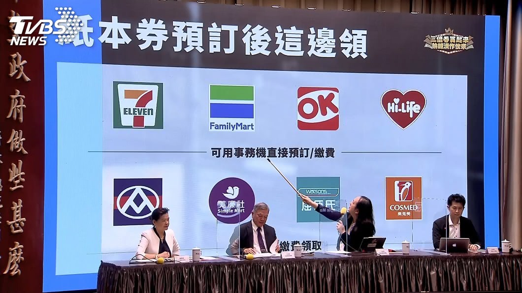 三倍券紙本實體券1200萬份 8大超商超市皆可領