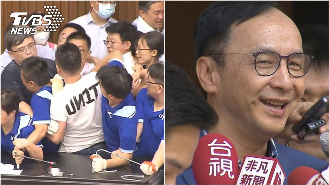 藍占20HR被抬出議場挨酸漏氣 朱立倫1狠招反擊