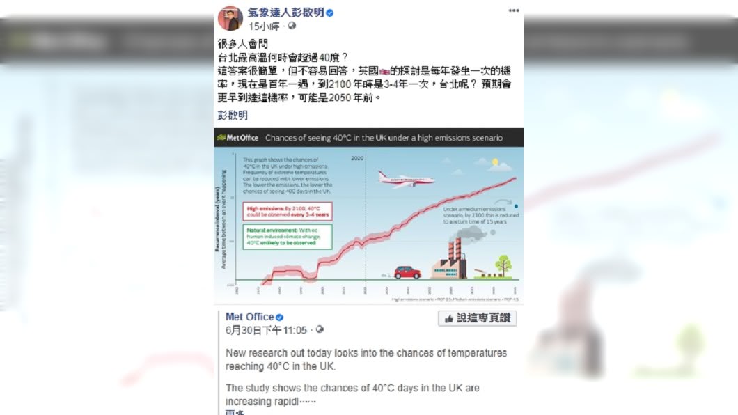 (圖/翻攝自彭啟明臉書)