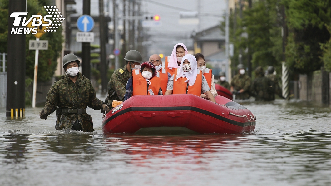 日本九州連日暴雨造成福岡縣、熊本縣等受災嚴重,非事件地點。(圖/達志影像美聯社)