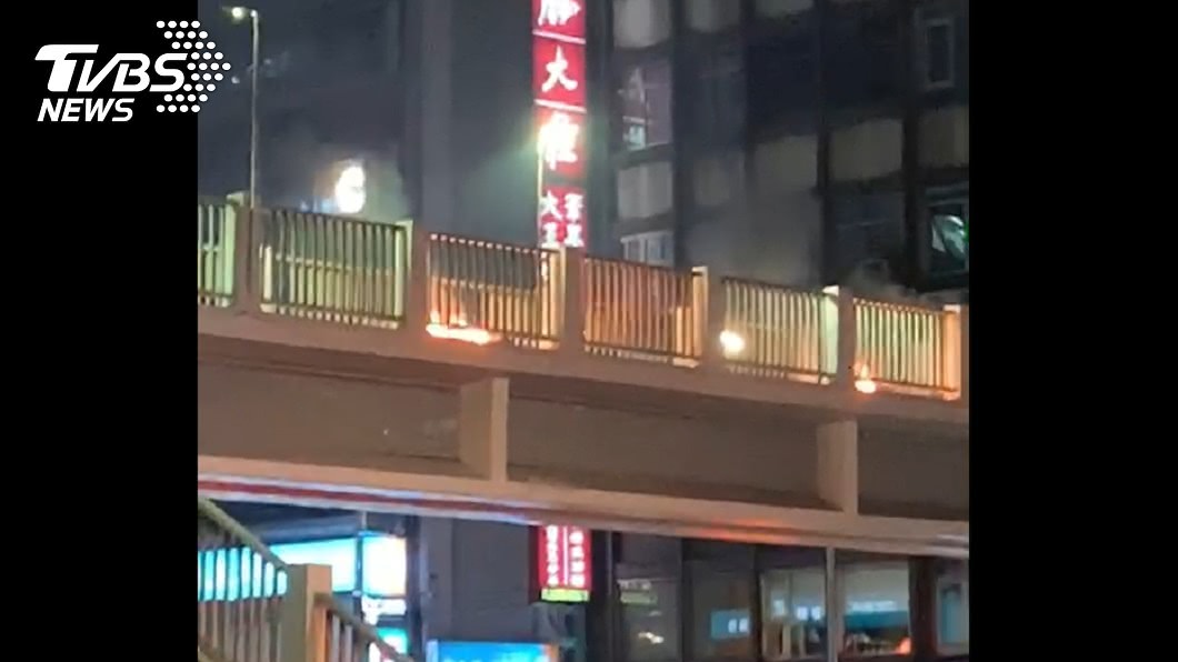 監察院旁天橋 男子自焚全身60%燒燙傷送醫搶救