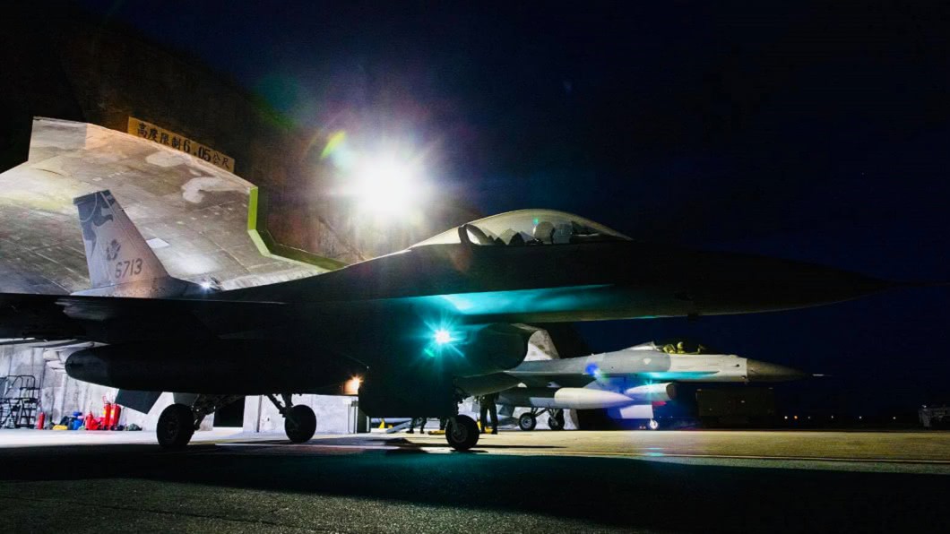 反制中國軍機 空軍漢光演練夜間防空攔截課目