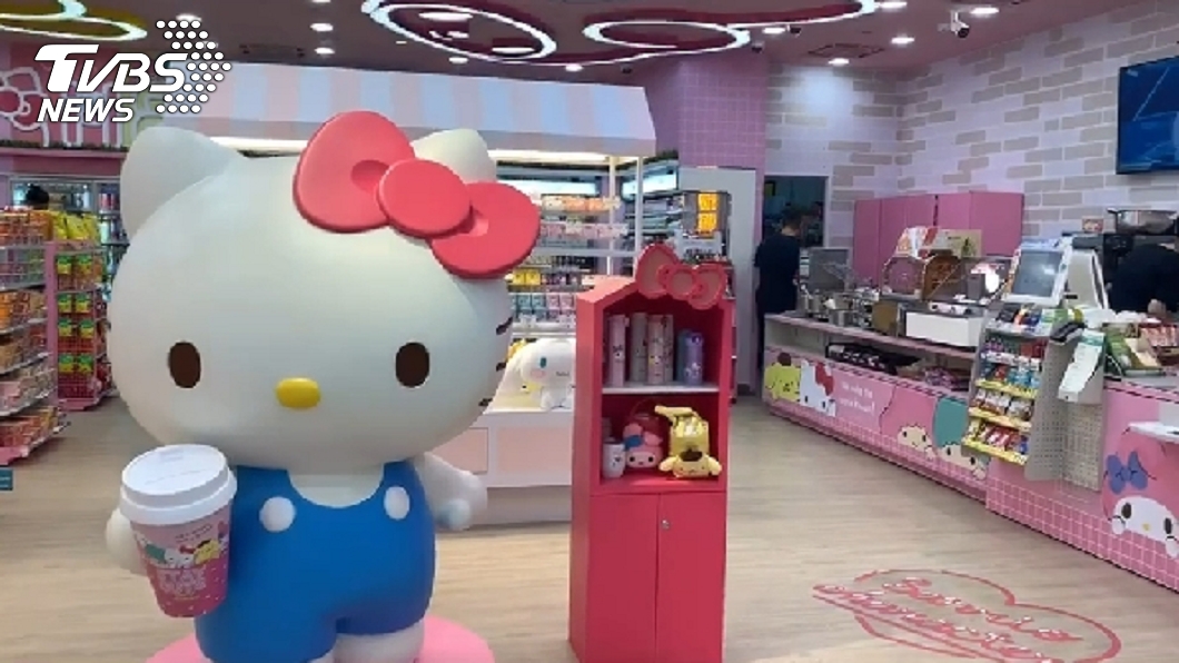 7-11首間「三麗鷗聯名店」將在西門鬧區開幕。（圖／TVBS）