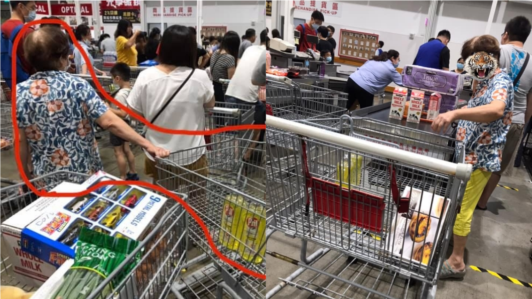 阿婆賣場插隊嗆 「沒看到人」 4歲童1句話秒閉嘴