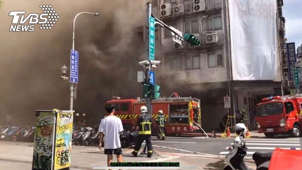 北市西門町附近民宅起火 火勢撲滅未釀傷亡