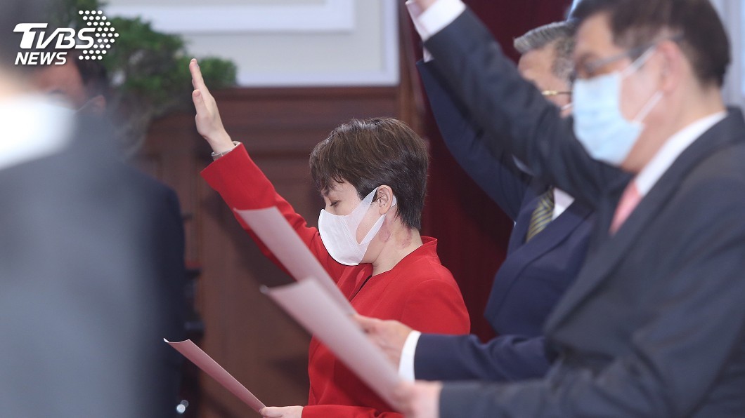 蔡總統監誓 沈榮津、王美花、蕭美琴等人完成宣誓