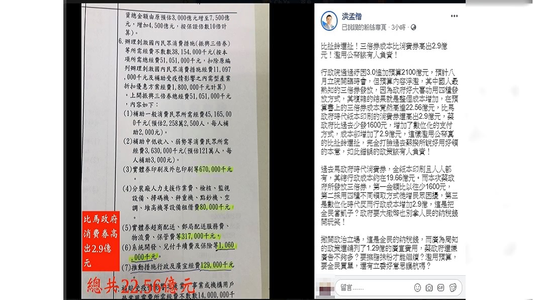 (圖/翻攝自洪孟楷臉書)